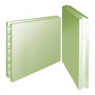 Плита гипсовая пазогребневая пустотелая 667х500х80 мм влагостойкая