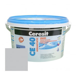 Затирка для швов 1-10 мм CE 40 Aquastatic манхеттен Ceresit 2 кг