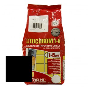 Затирка для швов 1-6 мм С470 черная LITOCHROM 1-6 Litokol 2 кг