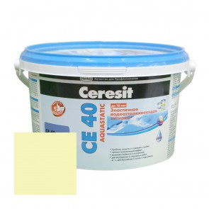 Затирка для швов 1-10 мм CE 40 Aquastatic сахара Ceresit 2 кг