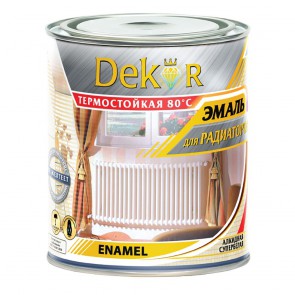 Эмаль для радиаторов глянцевая Dekor 0,8 кг